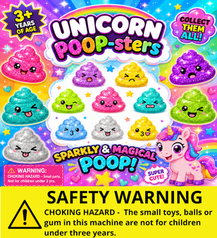 Unicorn Poop-sters - Header Card Only