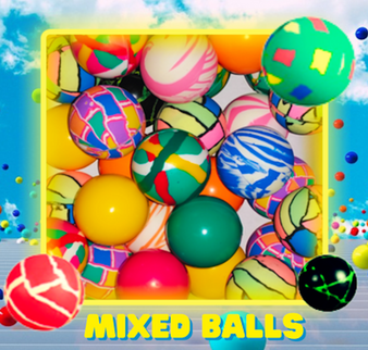 Balls - Mixed Bouncy 31 mm - IN BAGS OF 250/Pkg
