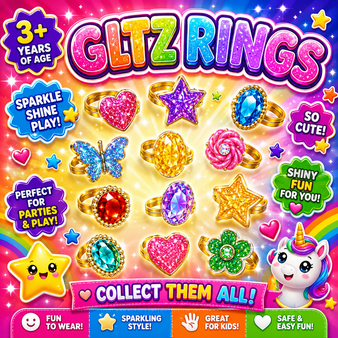 Glitz Rings - 250/Pkg