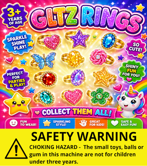 Glitz Rings - All Adjustable Header Card