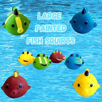 Squirts - Large Painted Fish - 12/Pkg