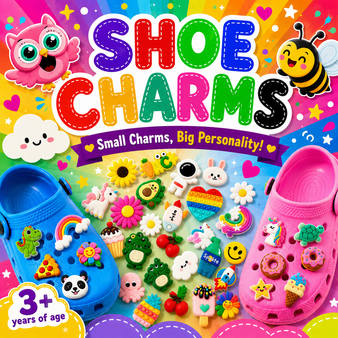 Shoe Charms - 250/bag. Assortment will Vary