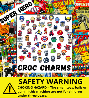 Superhero Croc Charms - Header Card