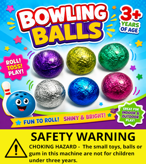 Balls - Bowling Bouncy 32 mm - Header Card only