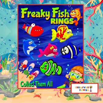 Freaky Fish Rings - Fit Younger Children - 250/bag