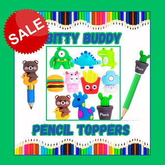 Bitty Buddy Pencil Toppers - 250/Pkg  NEW Series 4
