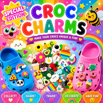 Shoe Charms Special Edition - 250/bag. Assortment will Vary