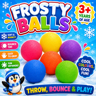 Balls - Frosty Bouncy 29.5 mm - IN BAGS OF 250/Pkg