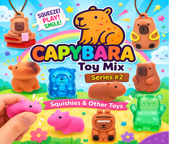 Capybara & Other Squishy Friends Series 2 - 250/Pkg