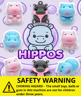 Happy Hippos -  Header Card Only Happy Hippos -  Header Card Only