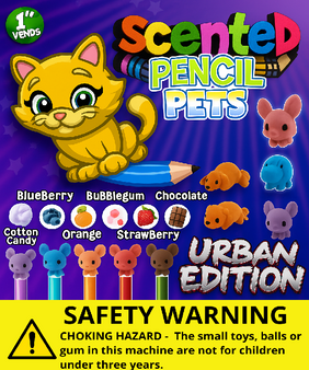 Scented Pencil Pets URBAN - Header Card Only