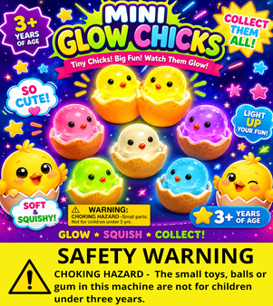 Mini Glow Chicks -  Header Card Only