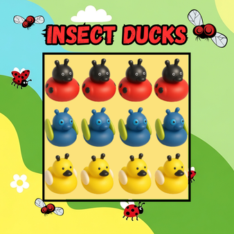 Ducks - Insect - 12/Pkg - 2 inch. This Tub Toy is for 3+ years.