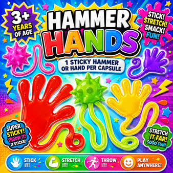 Sticky Hammers & Hands - 250/Pkg