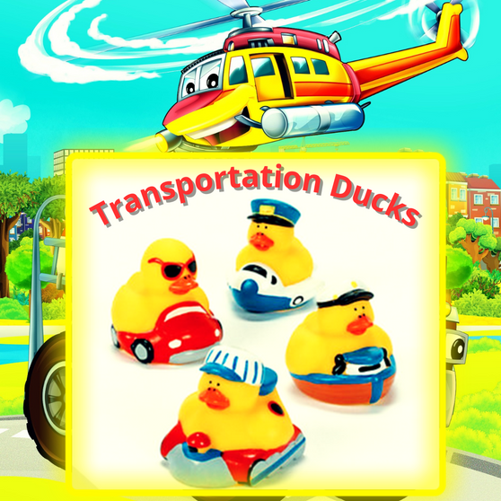Ducks - Transportation - 12/Pkg - 2 inch