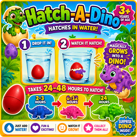 Hatch-A-Dino Grow - 250/Pkg