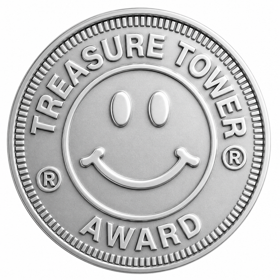 Tokens - 250 Silver Treasure Tower Award - For Restaurants, Hair Salons, Dance Studios