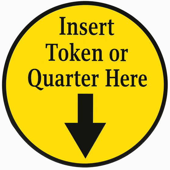 Parts - Labels - Insert Token or Quarter Here