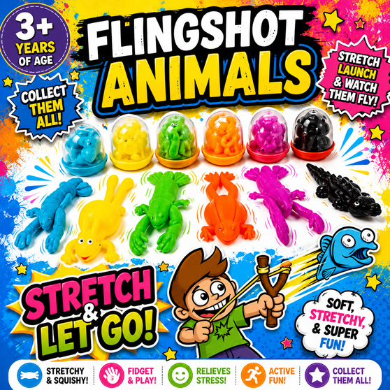 Flingshot Animals - 250/Pkg