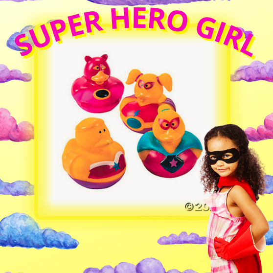Ducks - Super Hero Girl - 12/Pkg - 2 inch