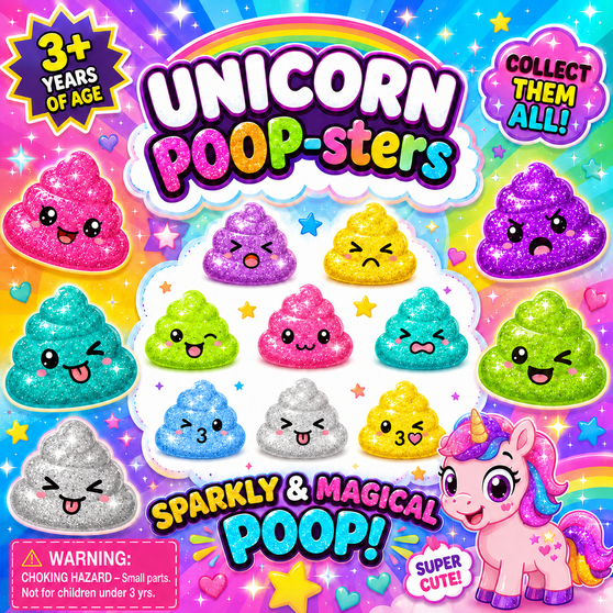 Unicorn Poop-sters - 250/bag