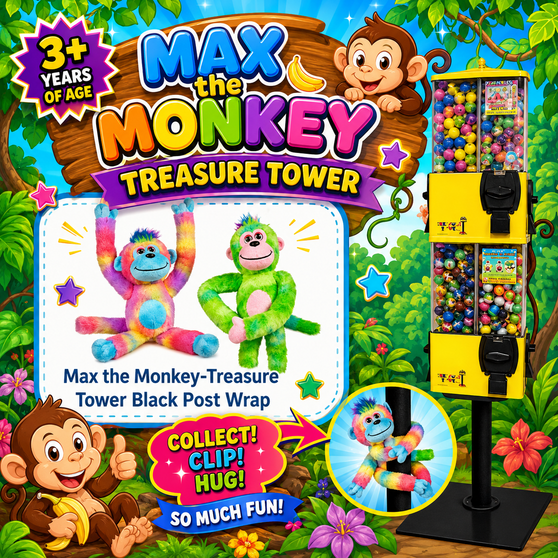 Max the Monkey - The perfect finishing touch to your Treasure Tower