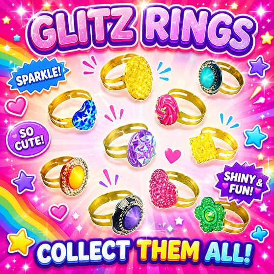 Glitz Rings - 250/Pkg