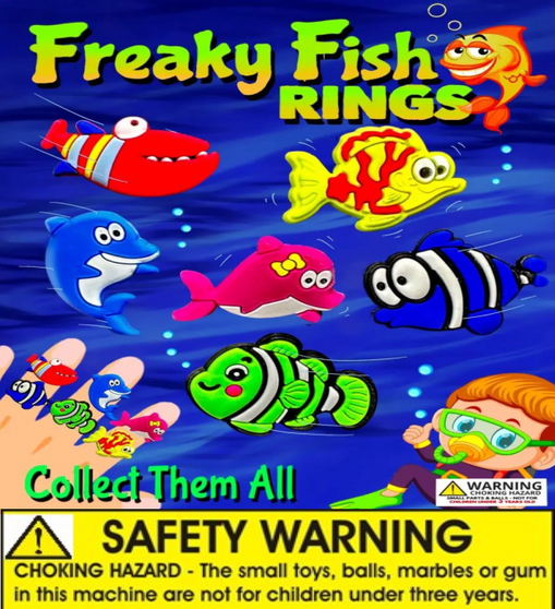 Freaky Fish Rings Header Card Only