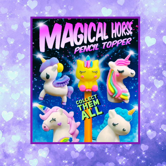 Magical Horse Pencil Toppers - 250/Pkg