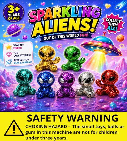 Sparkling Aliens  -  Header Card