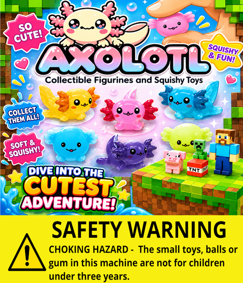 Axolotl Series 2 & Squishies Header Card Only