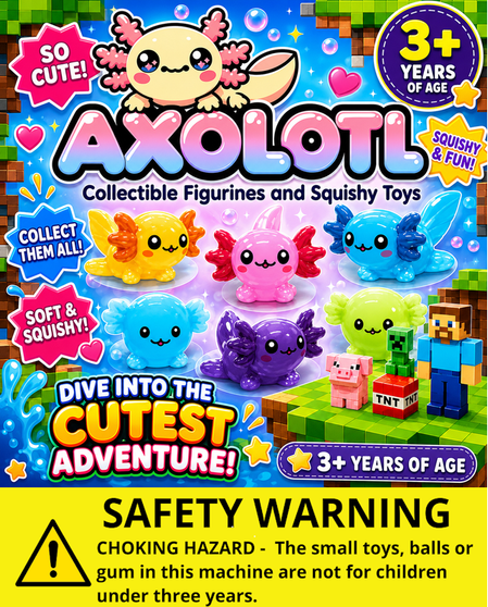 Axolotl Series 2 & Squishies Header Card Only