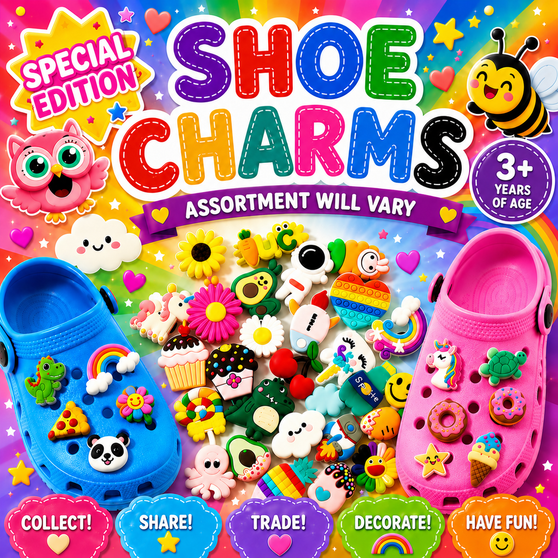 Shoe Charms Special Edition - 250/bag. Assortment will Vary