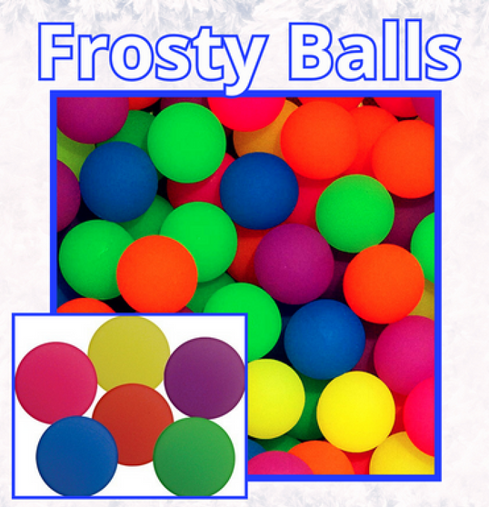 Balls - Frosty Bouncy 29.5 mm - IN BAGS OF 250/Pkg SAVE MONEY