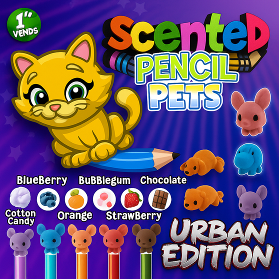 Scented Pencil Pets URBAN - 250/Pkg
