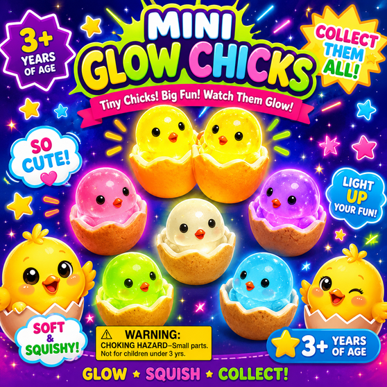 Mini Glow Chicks - 250/Pkg OUT OF STOCK AT SUPPLIER UNTIL AUG 3