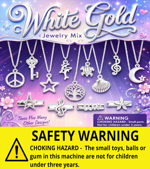 White Gold Jewelry Mix - Header Card Only