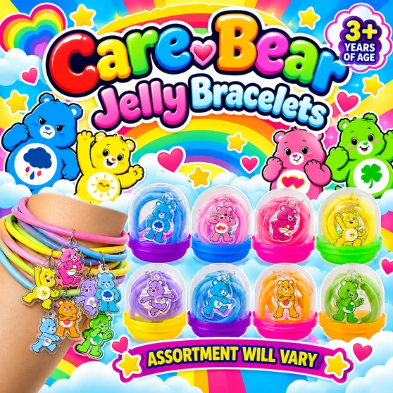 Care Bear Jelly Bracelets  250/Pkg
