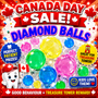 Balls - Diamond Cut Bouncy 32 mm -  200/Pkg