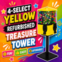 Refurbished - YELLOW  TOKEN/QUARTER Treasure Tower 4-Select  - ONE YEAR WARRANTY -Includes 250 FREE tokens and FREE shipping