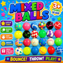 Balls - Mixed Bouncy 31 mm - IN BAGS OF 250/Pkg