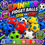 Spinner Fidget Colourful Balls - Plastic 32 mm - 200/BAG