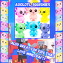 Axolotl Squishies - 250/Pkg