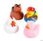 Ducks - Farm - 12/Pkg - 2 inch. These Animals do NOT fit in your Treasure Tower.