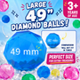 Balls - Bouncy Diamond Cut LARGE 49 mm -  12/Pkg - 3 YEARS OLD AND UP. DO NOT FIT IN YOUR TREASURE TOWER