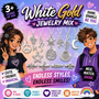 White Gold Jewelry Mix  250/Pkg - Adjustable-Fits Older Kids