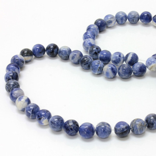 8mm Genuine Sodalite Beads