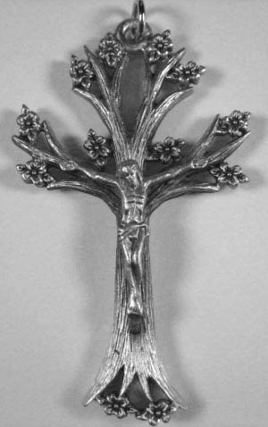 740P Dogwood Crucifix Pewter size: 2 1/8 740P Dogwood Crucifix Pewter size: 2 1/8