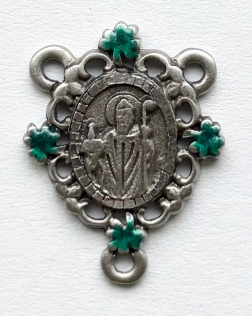 869P Pewter Shamrock  Center, size:  13/16"