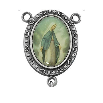 No. 809P Pewter Our Lady of Grace Center, 1"